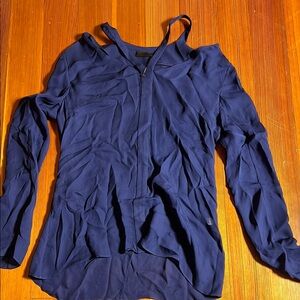 Cushnie et Ochs 100% silk Navy Blue Women's Top